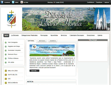 Tablet Screenshot of diocesisdelibanohonda.com